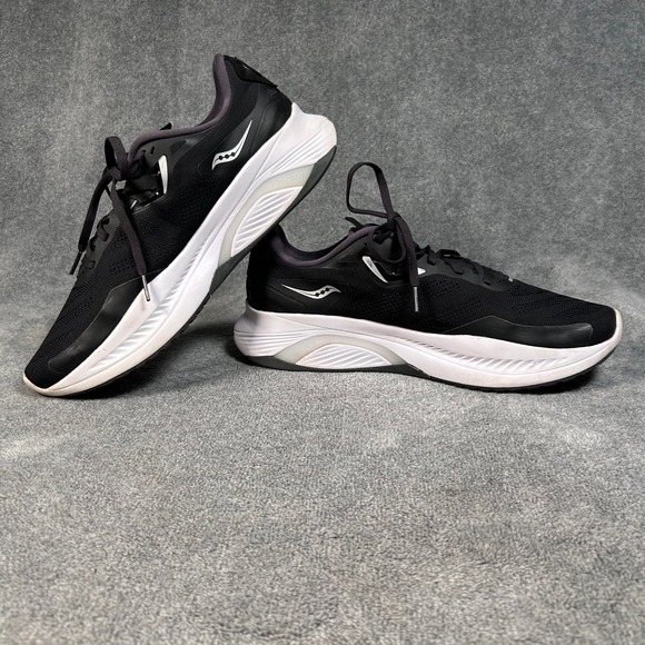 Saucony Guide 15 Running Shoes Black White PWRRUN Athletic Sneakers Womens 11.5 - Picture 8 of 11